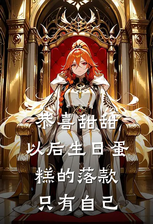 恭喜甜甜，以后生日蛋糕的落款只有自己